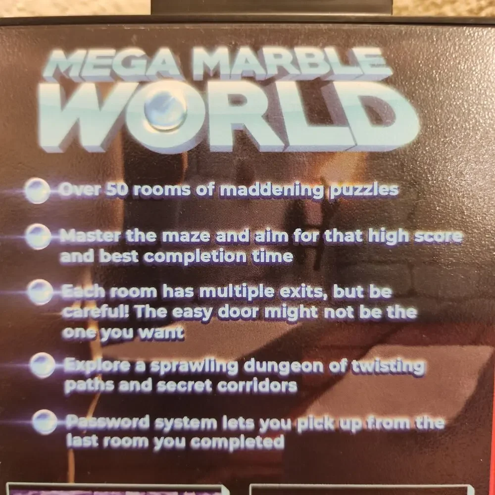Game - Mega Marble World (NEW) - Genesis - Mega Cat Studios
